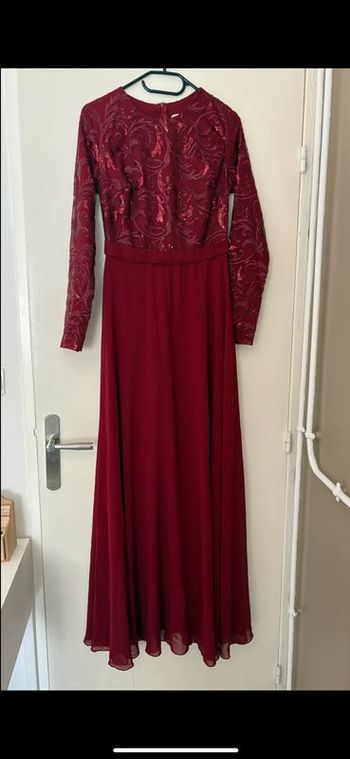 Robe de soirée rouge bordeaux taille M femme
