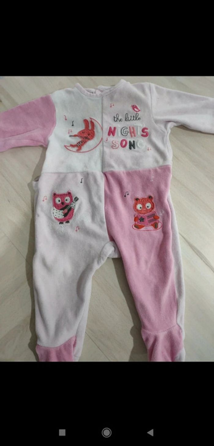 Pyjama fille rose Little nights song 9 mois