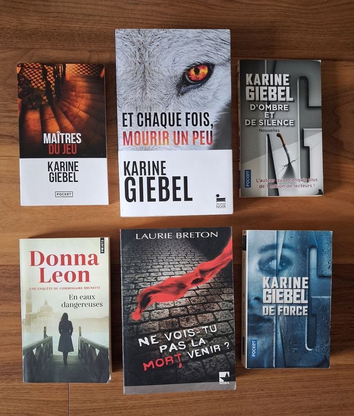Lot de 4 romans dont 2 de Karine Giebel - photo numéro 1