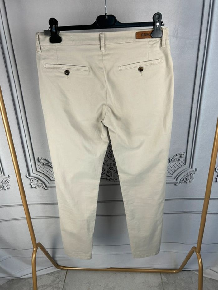 Pantalon chino Reiko beige W31 neuf - photo numéro 4