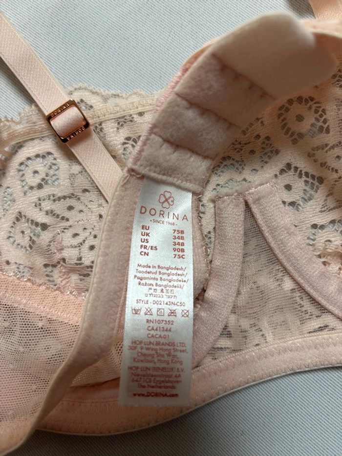 Soutien gorge 90B neuf Dorina Balcony Taria Rose - photo numéro 3