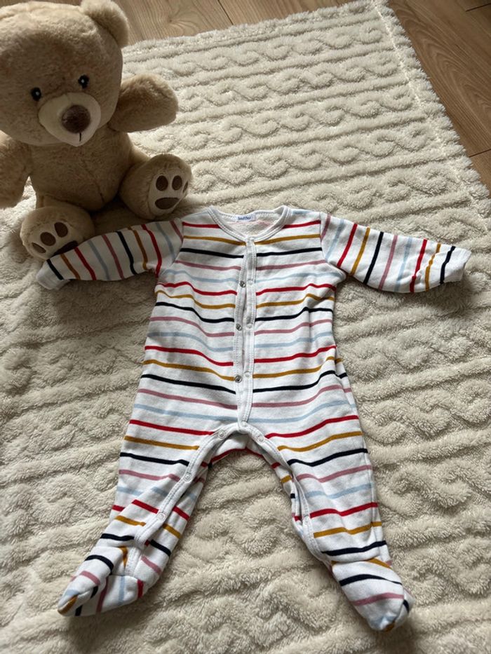 Pyjama Monoprix 3 mois ouverture devant - photo numéro 2