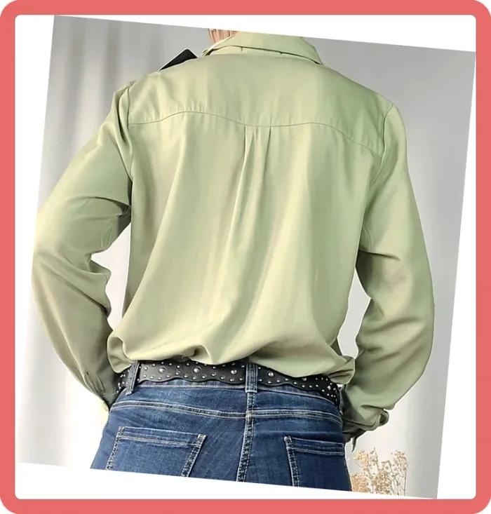 Chemise en tencel et dentelle, Taille M, NEUVE avec étiquette - photo numéro 7