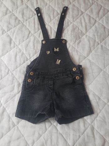 Salopette-short fille 3 ans