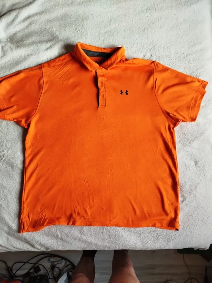 Polo Under Armour orange taille 3XL - photo numéro 4