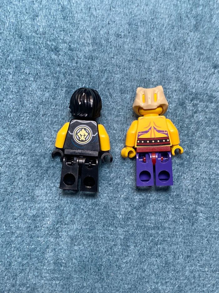 Lot de 2 Minifigurines lego ninjago tournament of elements Cole et Sleven neuves - photo numéro 2