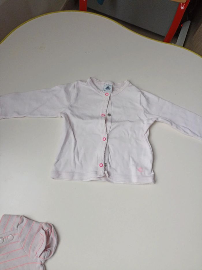 Ensemble robe+ veste 6 mois petit bateau - photo numéro 2
