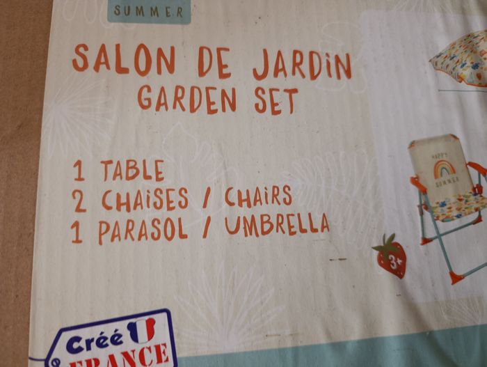 Salon de jardin enfants - photo numéro 2