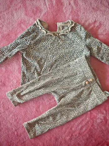 Ensemble leopard fille