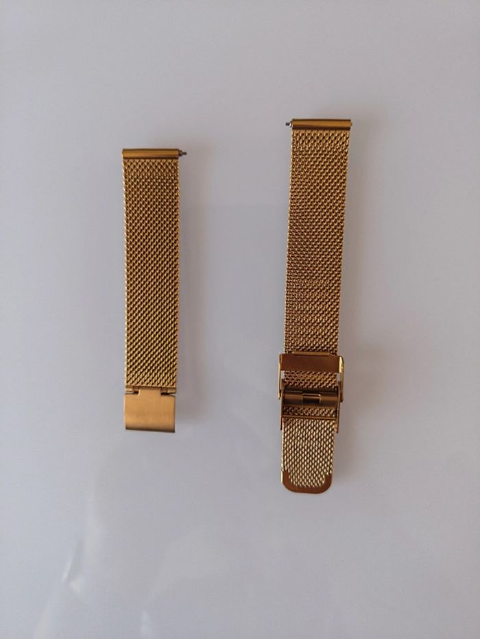 Bracelet maille doré montre 16 mm - photo numéro 3