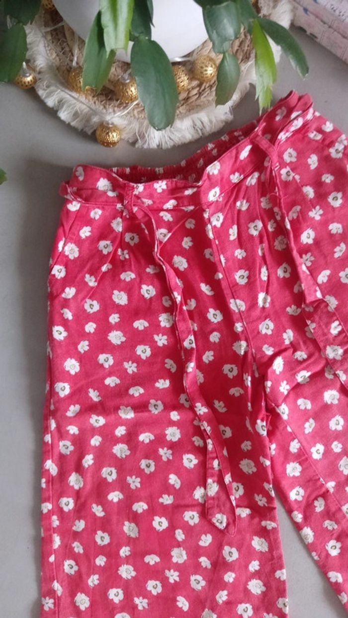 Pantalon large à fleurs été - photo numéro 2