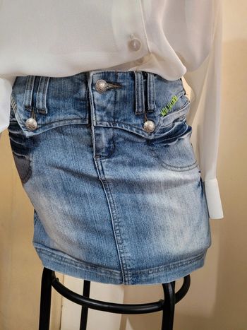 Mini jupe en jean, miss chic, taille 36
