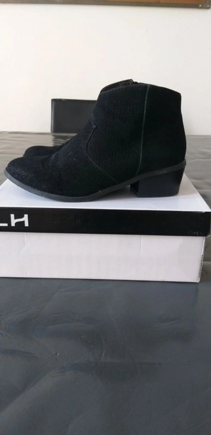 Bottines à talons La Halle noires - photo numéro 2