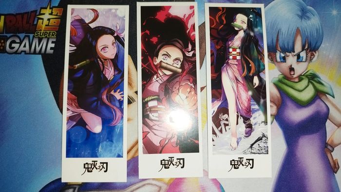 Lot marque pages Nezuko Demon Slayer Kimetsu no Yaiba bookmark set