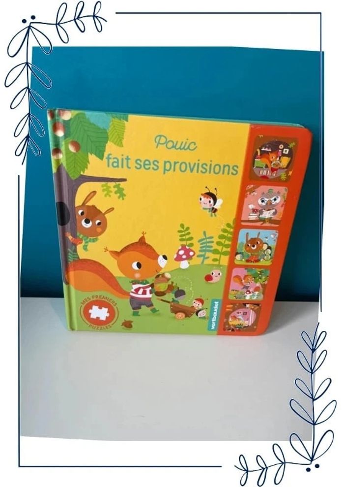 Livre puzzle pouic fait ses provisions