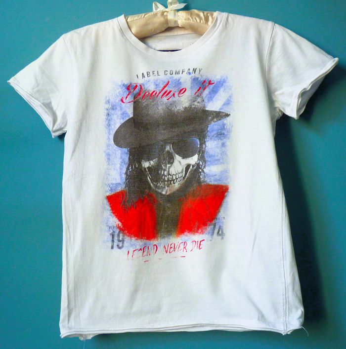 T-shirt Garçon Deeluxe 12 ans Michael Jakson rock TBE