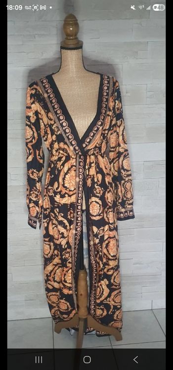 Robe fendu à motif taille 40
