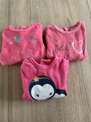 3 pyjamas velours