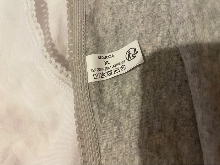 Lot de 4 culottes taille XL seduccia blanc corail gris - photo numéro 3
