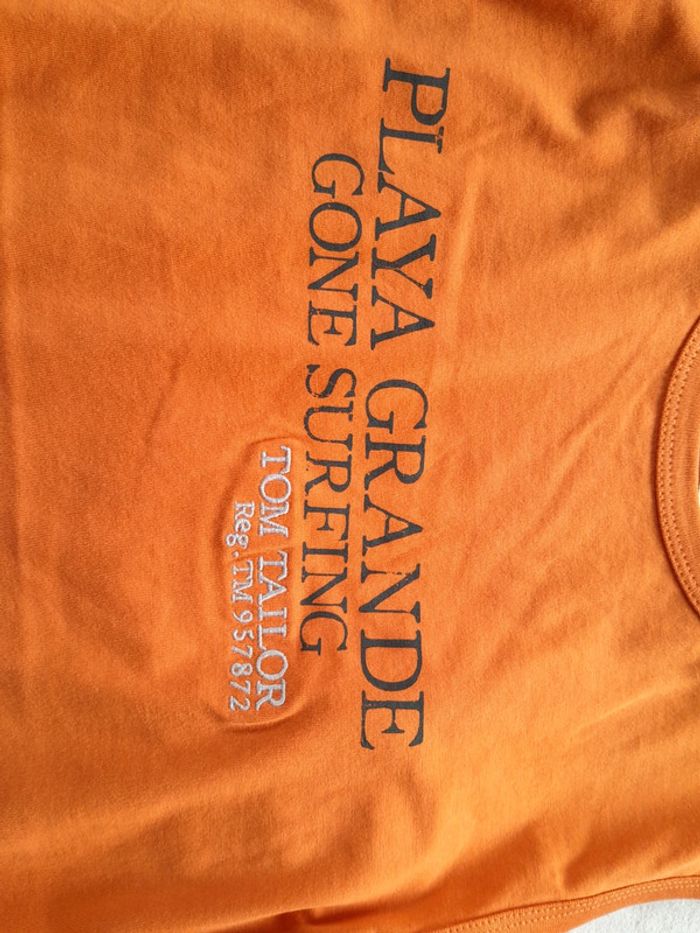 Tee shirt sans manche Tom Tailor brodé neuf avec étiquette - photo numéro 5