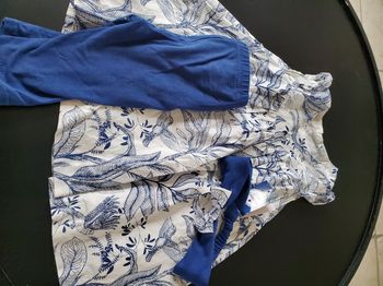 Ensemble 3 pièces robe leggins et bandeau 18 mois