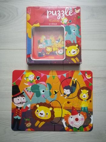 Puzzle Cirque 12 pièces.