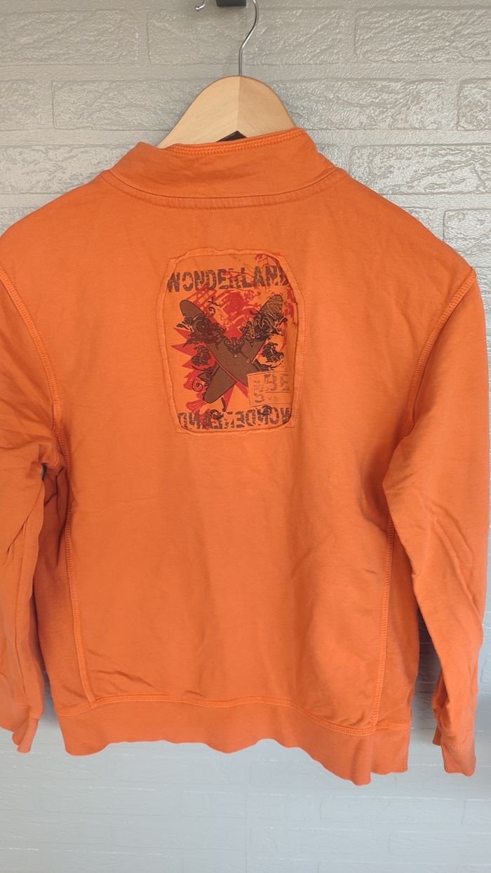 Sweat zippé t 14 ans orange - photo numéro 2