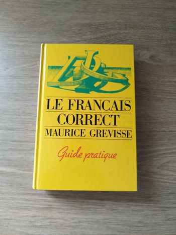 Livre le français correct Maurice grevisse