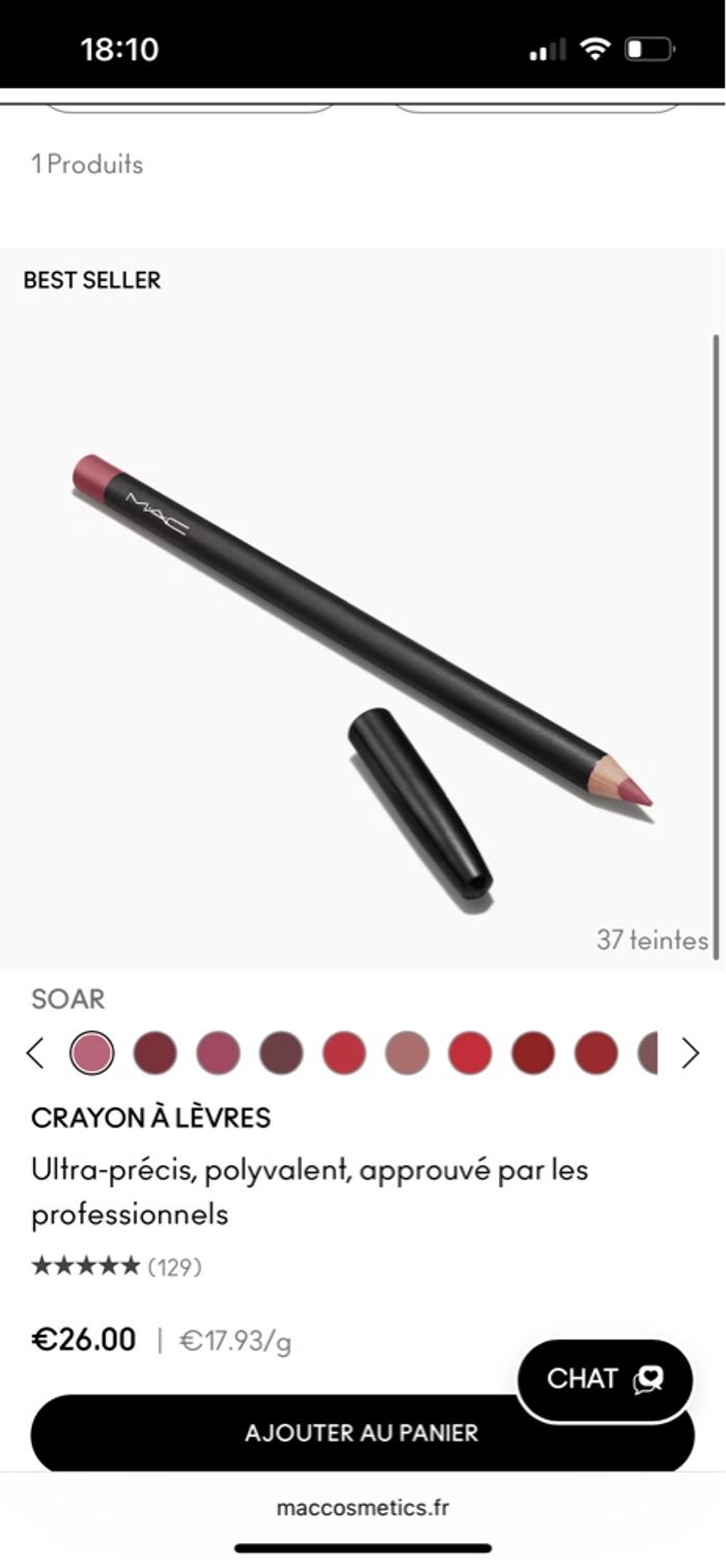 Crayon à lèvres MAC - photo numéro 3