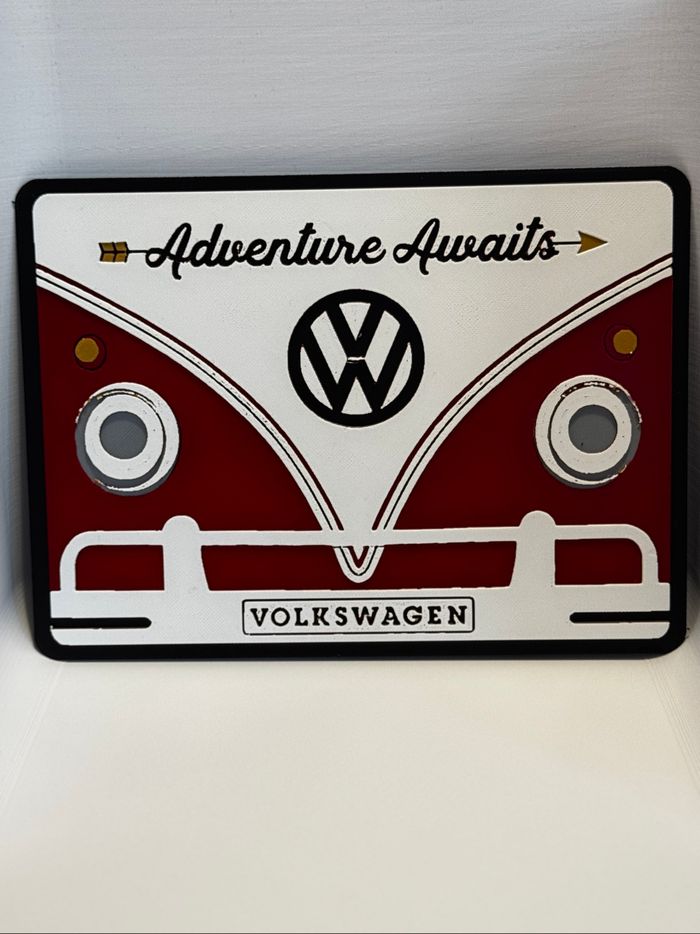 Hueforge vintage Volkswagen combi