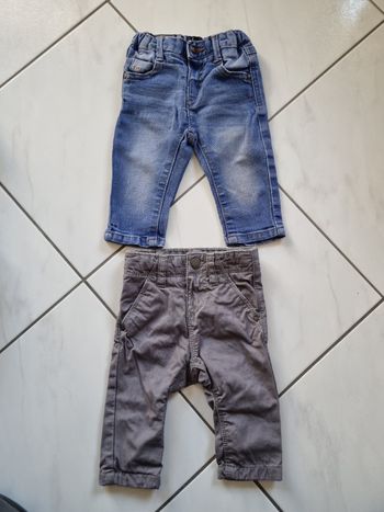Lot de 2 pantalons 3 mois