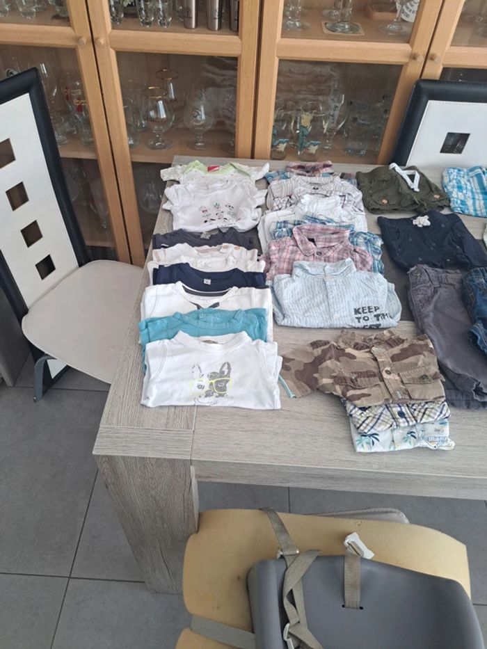 Gros lot garcon printemps  ete 3 mois (48 vetements)
