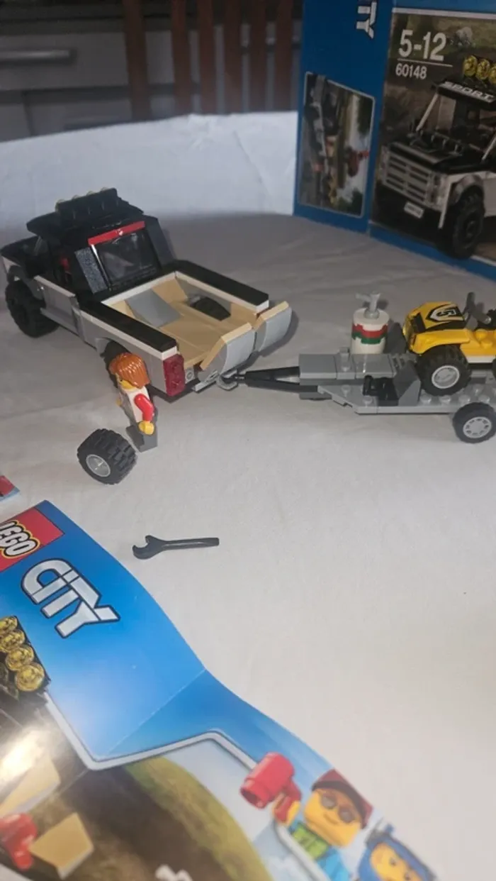LEGO City 60148- 4×4 avec 2 quads + remorque ( boite & notices) - photo numéro 4