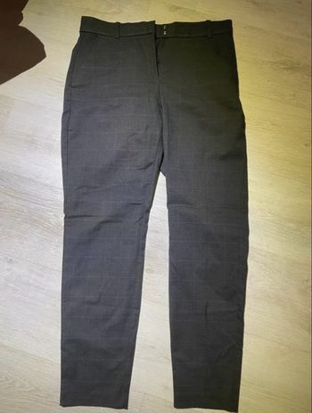 Pantalon à carreaux noir