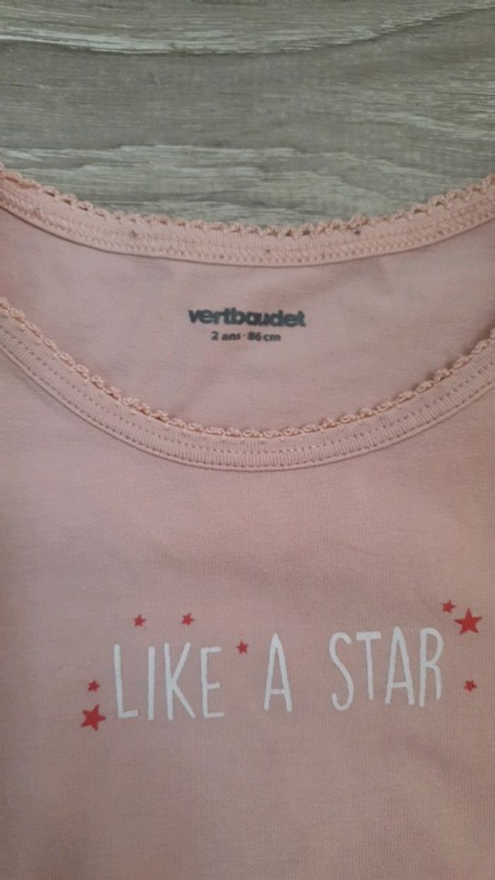 Lot de 2 Tee-shirt (maillots de corps) Taille 2 ans - photo numéro 5