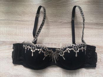 Soutien-gorge noir et doré Etam 90B