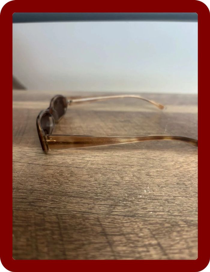 Lunette de soleil carré miu miu taille unique marron - photo numéro 3