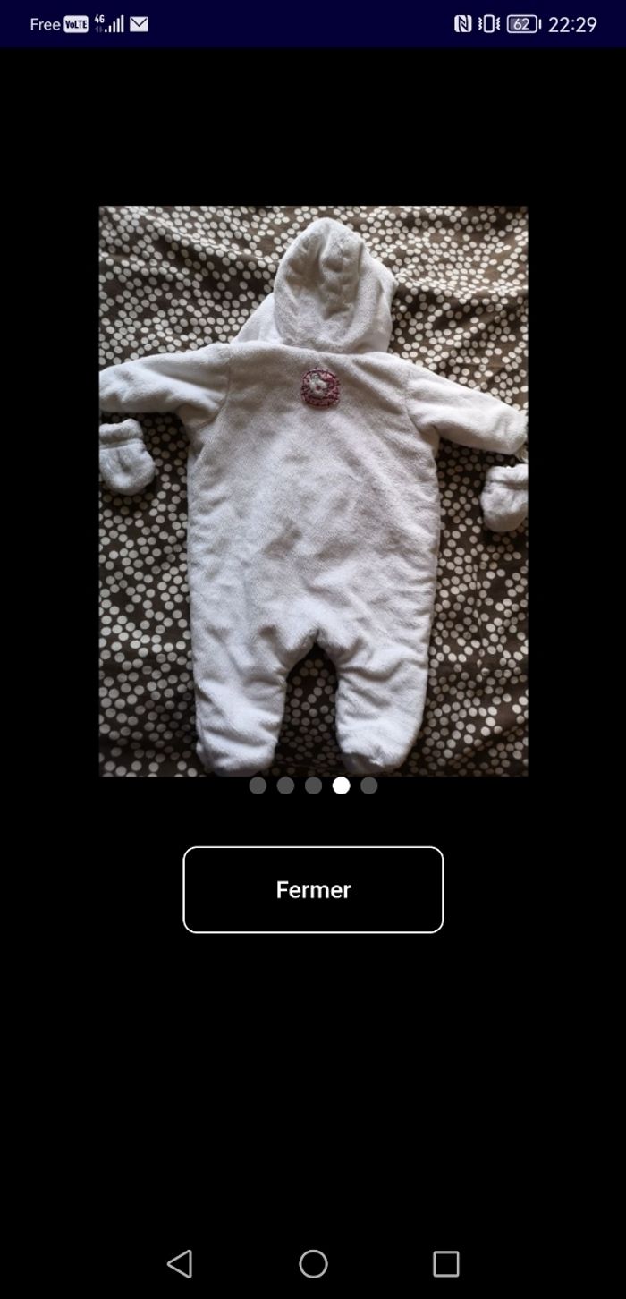 Combi pyjama naissance - photo numéro 2