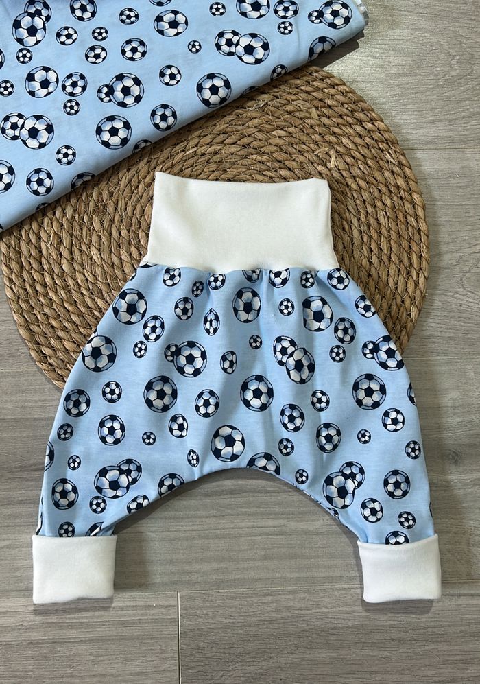 Pantalon évolutif 12/18 mois foot fait main