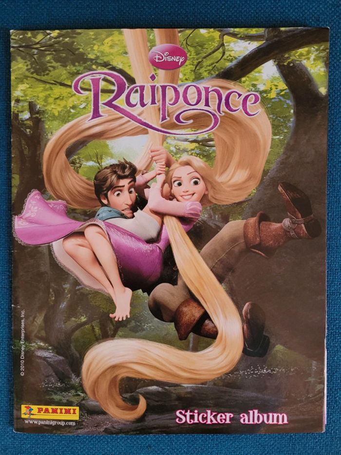 RARE Album Panini Raiponce Disney complet + poster, princesse autocollants stickers collection