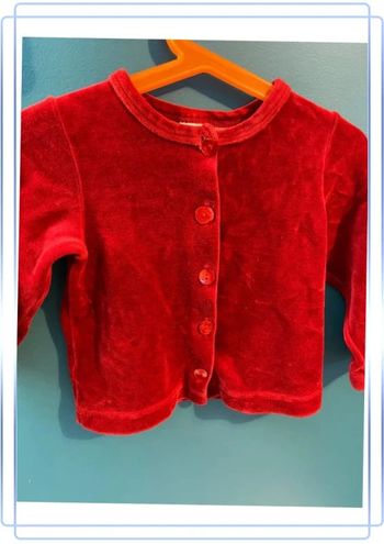 Joli gilet en velours 2 ans petit bateau
