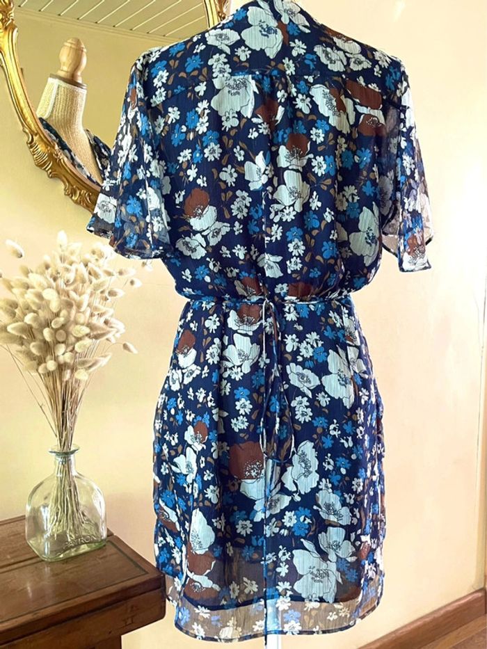 Robe Évasée avec Motif Floral - mango - Taille L - photo numéro 6