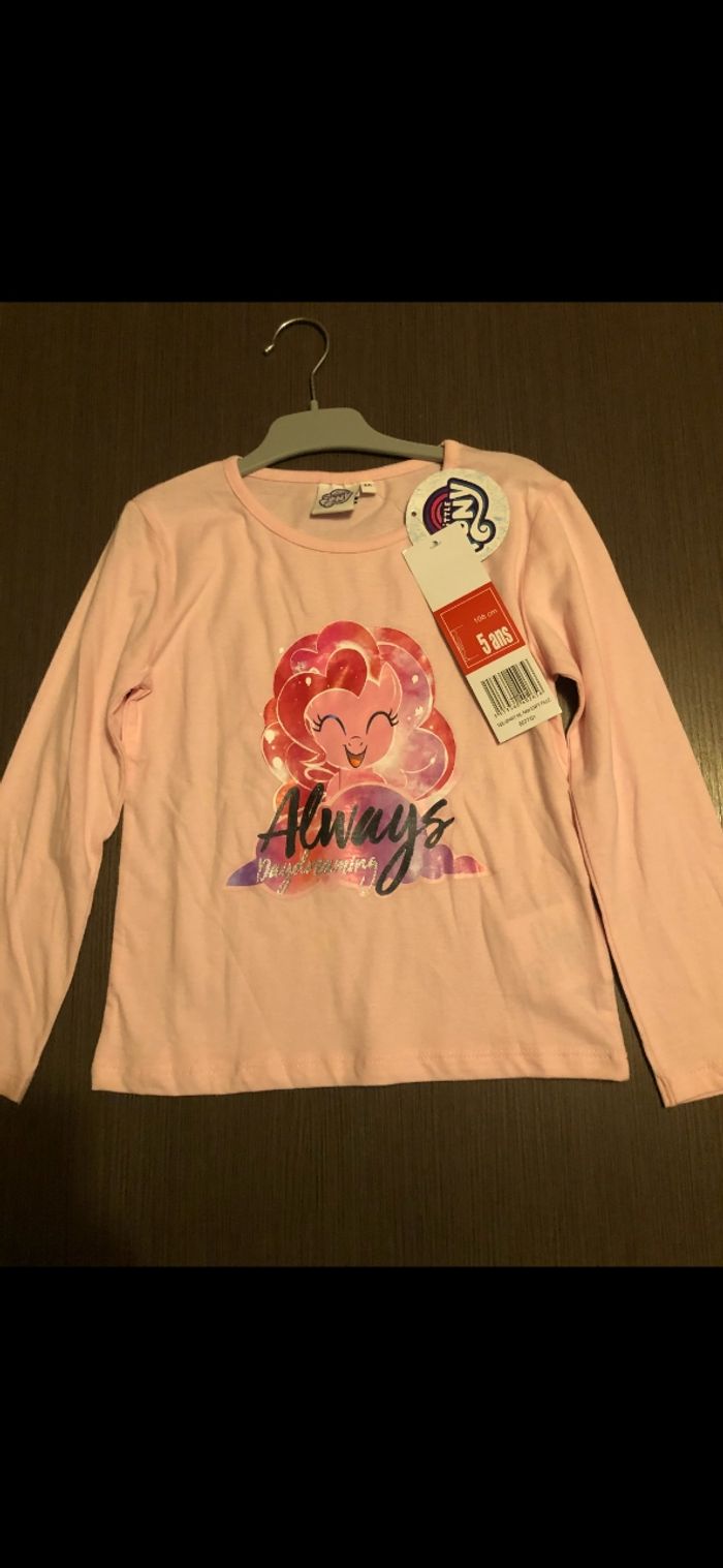 Tee shirt manches longues my little pony 5 ans