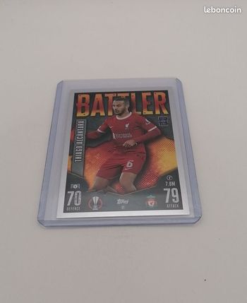 Carte Topps Match Attax 2023-24 BATTLER Tiago Alcantara n°91 LIVERPOOL FC.