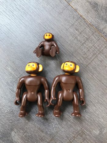 Lot de 3 singes playmobil