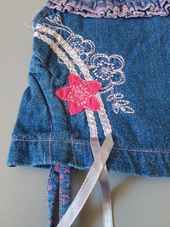 Blouse jeans rose 12 mois - photo numéro 3