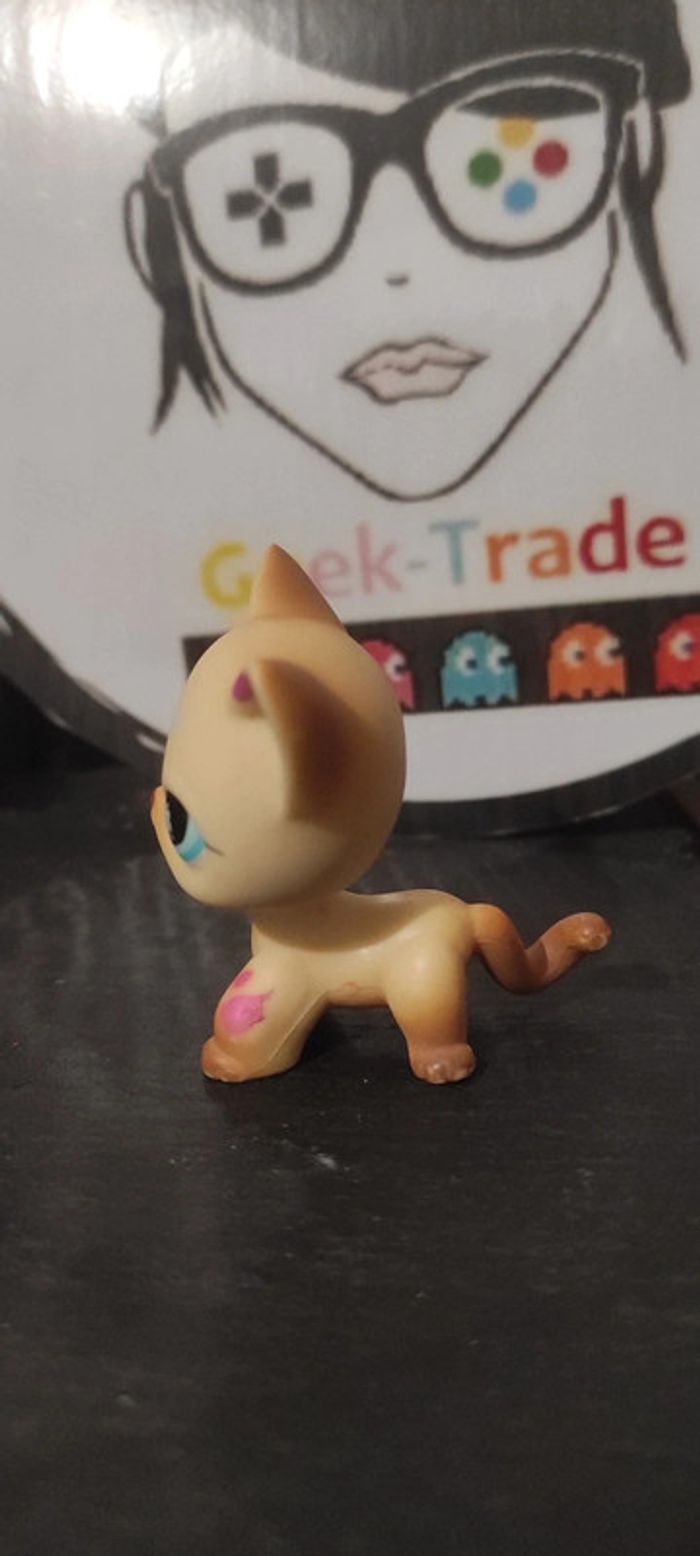 Littlest Petshop LPS chat europeen 816 cat european Authentic Shorthair Pink - photo numéro 5
