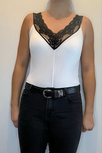 Body blanc à dentelle