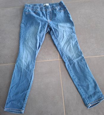 Jegging femme bleu taille élastique 👖