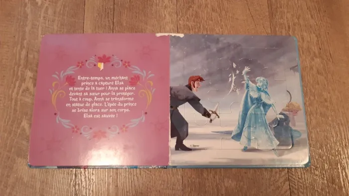 Livre puzzle la Reines des Neiges - photo numéro 2